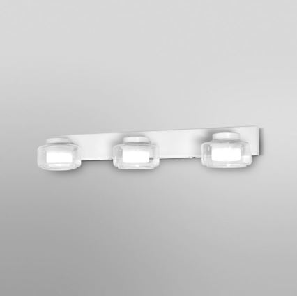 Ledvance - Iluminação de parede para casa de banho LED ORBIS FLAME 3xLED/5,5W/230V 3000/4000K IP44 branco