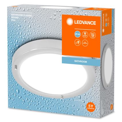 Ledvance - Iluminação de teto de casa de banho BATHROOM CLASSIC 1xE27/15W/230V IP44