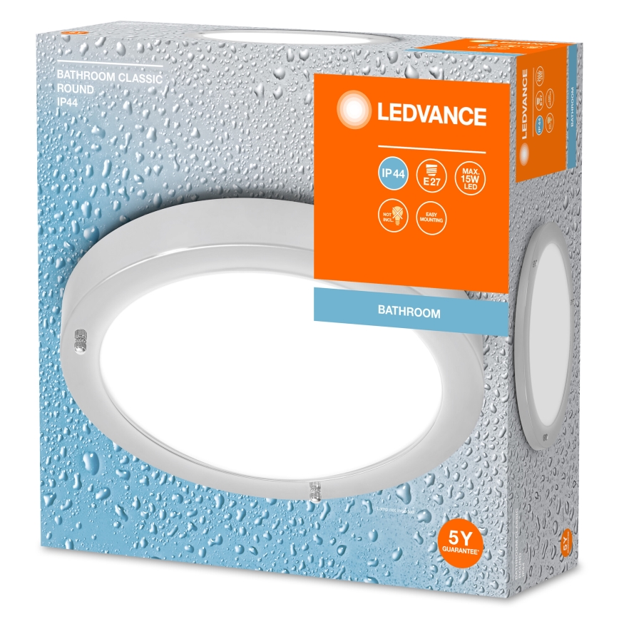 Ledvance - Iluminação de teto de casa de banho BATHROOM CLASSIC 1xE27/15W/230V IP44
