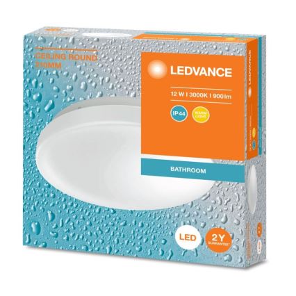 Ledvance - Iluminação de teto de casa de banho LED CEILING ROUND LED/12W/230V 3000K IP44