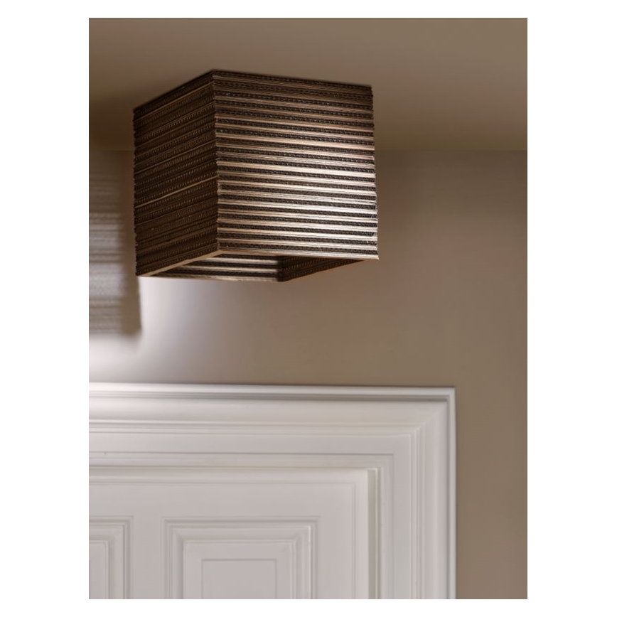 Ledvance - Iluminação de teto DECOR CARDBOARD 1xE27/15W/230V 25x25 cm