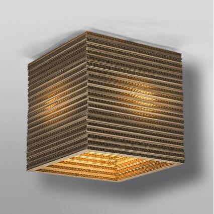 Ledvance - Iluminação de teto DECOR CARDBOARD 1xE27/15W/230V 25x25 cm