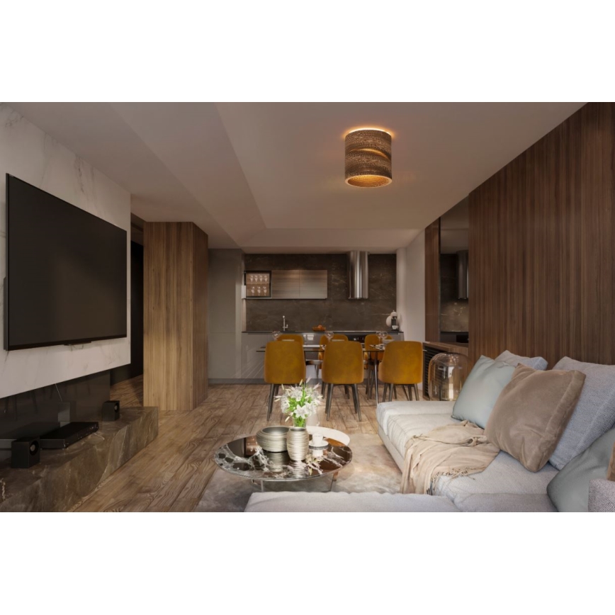 Ledvance - Iluminação de teto DECOR CARDBOARD 1xE27/15W/230V diâmetro 25 cm