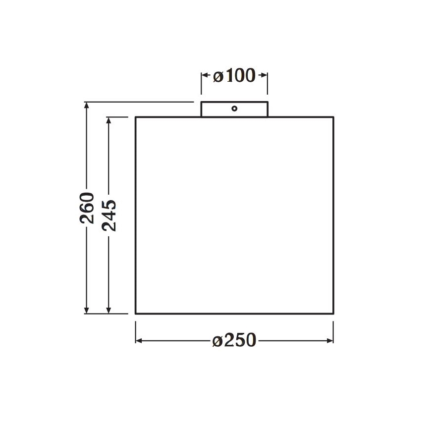 Ledvance - Iluminação de teto DECOR CARDBOARD 1xE27/15W/230V diâmetro 25 cm