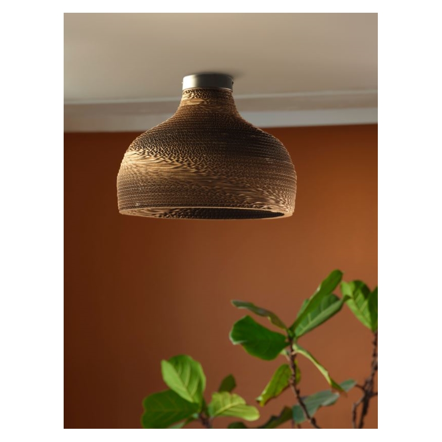 Ledvance - Iluminação de teto DECOR CARDBOARD 1xE27/15W/230V diâmetro 36 cm