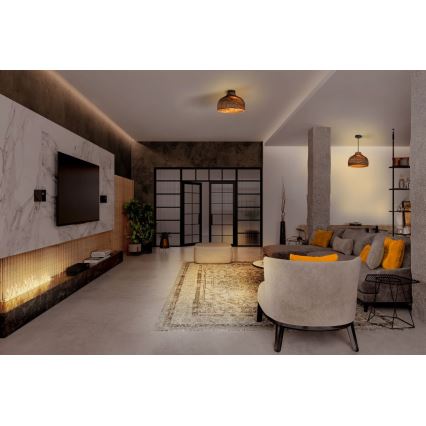 Ledvance - Iluminação de teto DECOR CARDBOARD 1xE27/15W/230V diâmetro 36 cm