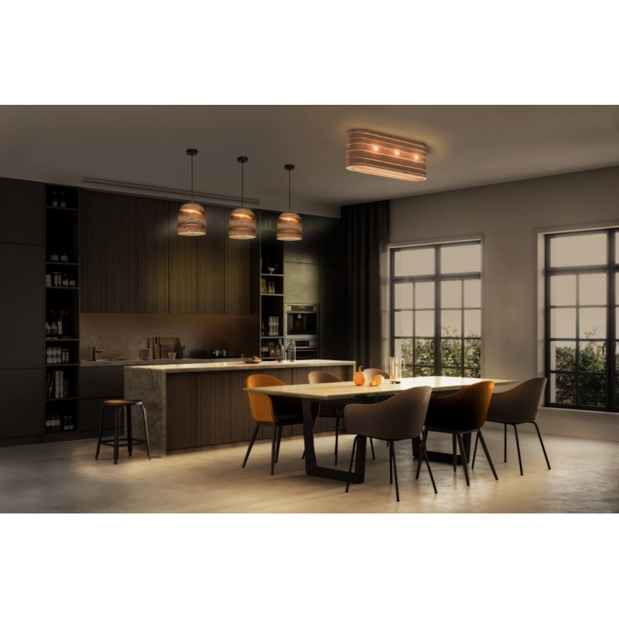 Ledvance - Iluminação de teto DECOR CARDBOARD 3xE27/15W/230V