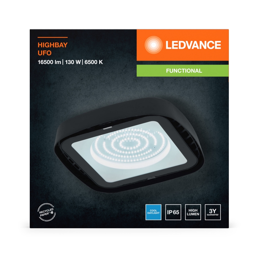 Ledvance - Iluminação de teto industrial LED HIGHBAY LED/130W/230V IP65 6500K