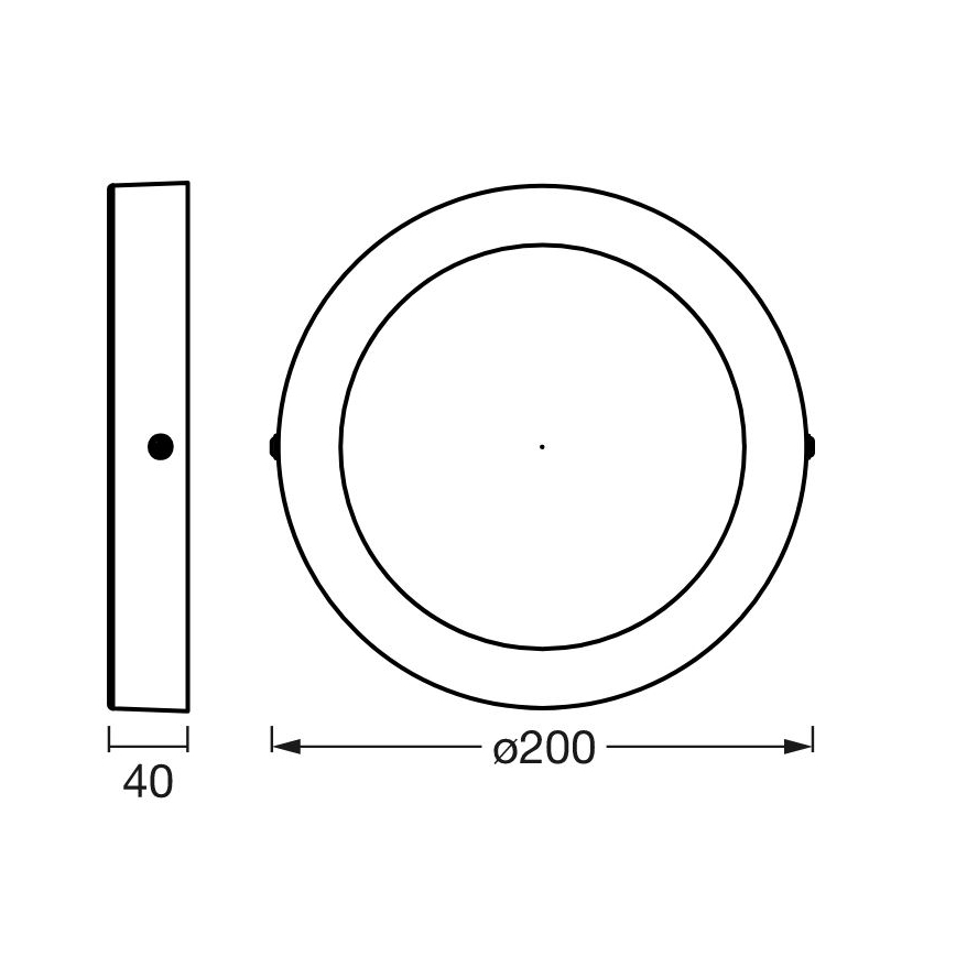 Ledvance - Iluminação de teto LED com regulação SMART+ ORBIS LED/12W/230V 3000-6500K Wi-Fi