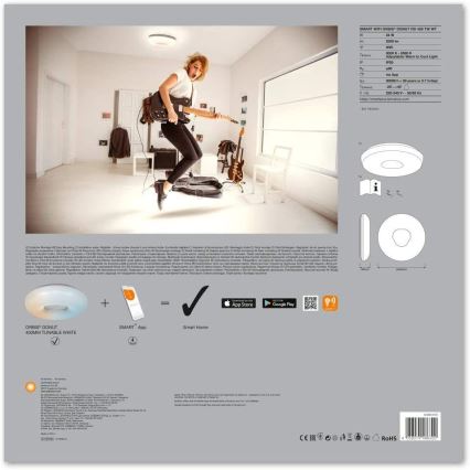 Ledvance - Iluminação de teto LED com regulação SMART+ DONUT LED/24W/230V Wi-Fi