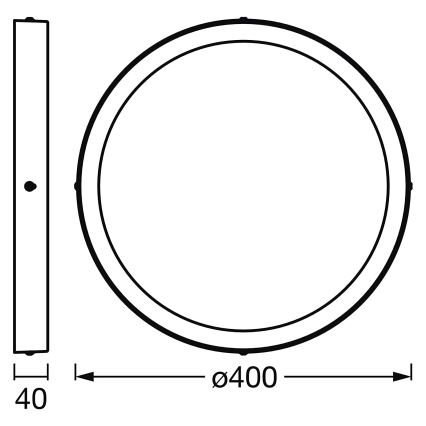 Ledvance - Iluminação de teto LED com regulação SMART+ DOWNLIGHT LED/22W/230V 3000-6500K Wi-Fi