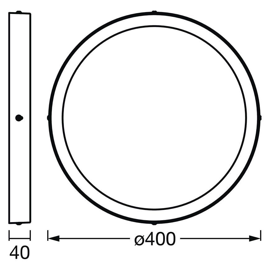 Ledvance - Iluminação de teto LED com regulação SMART+ DOWNLIGHT LED/22W/230V 3000-6500K Wi-Fi