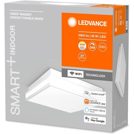 Ledvance - Iluminação de teto LED com regulação SMART+ MAGNET LED/26W/230V 3000-6500K Wi-Fi