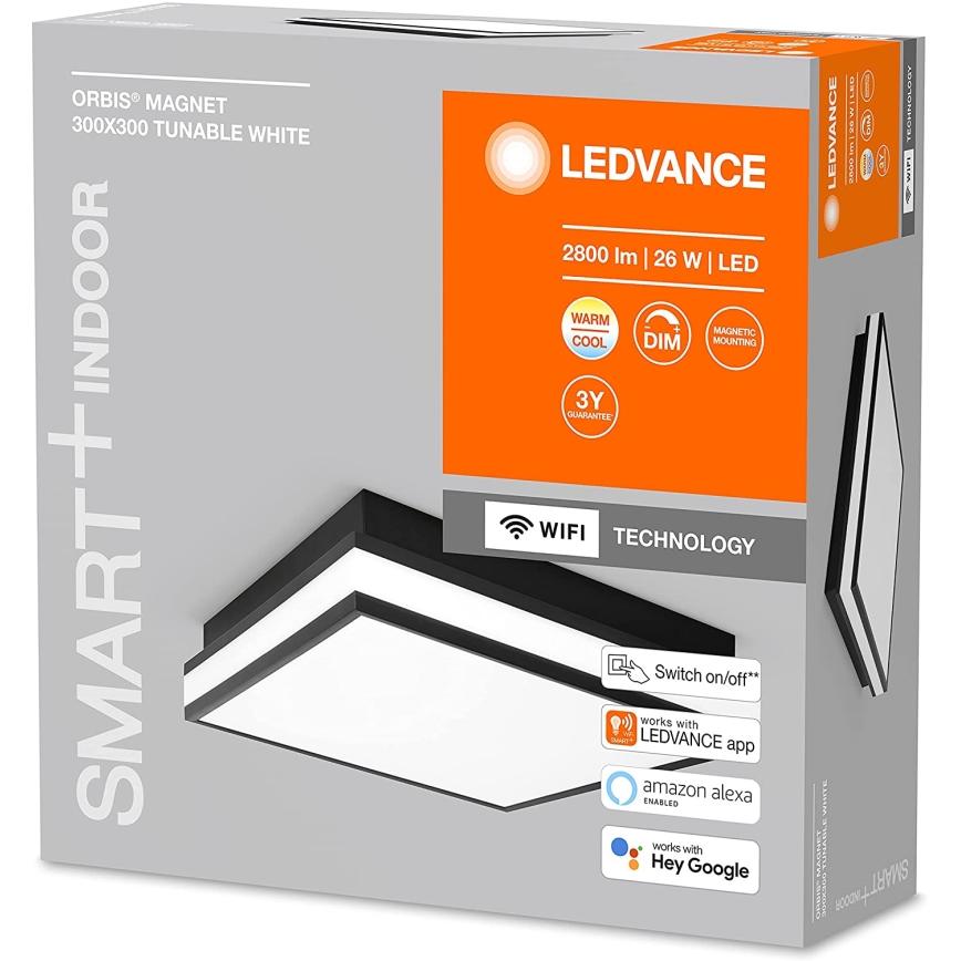 Ledvance - Iluminação de teto LED com regulação SMART+ MAGNET LED/26W/230V 3000-6500K Wi-Fi