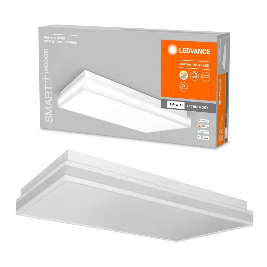 Ledvance - Iluminação de teto LED com regulação SMART+ MAGNET LED/42W/230V 3000-6500K Wi-Fi