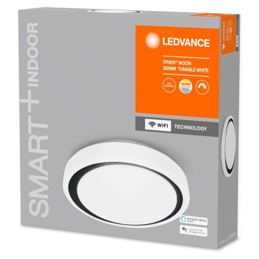 Ledvance - Iluminação LED com regulação SMART+ MOON LED/24W/230V 3,000K-6,500K Wi-Fi