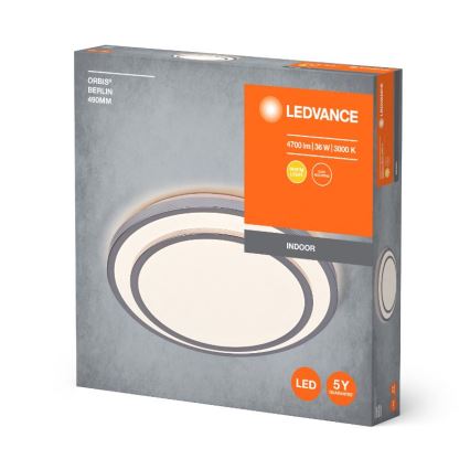 Ledvance - Iluminação de teto LED ORBIS BERLIN LED/36W/230V prateado