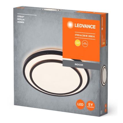Ledvance - Iluminação de teto LED ORBIS BERLIN LED/36W/230V preto