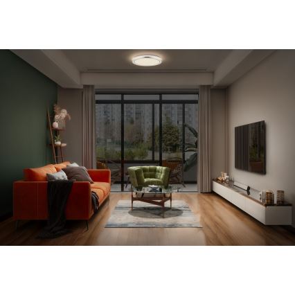 Ledvance - Iluminação de teto LED ORBIS HELMAN LED/16W/230V diâmetro 29,5 cm prateado
