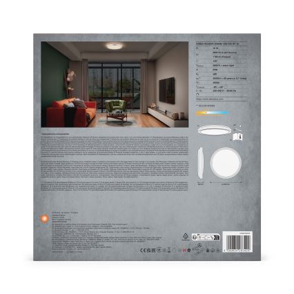 Ledvance - Iluminação de teto LED ORBIS HELMAN LED/16W/230V diâmetro 29,5 cm prateado