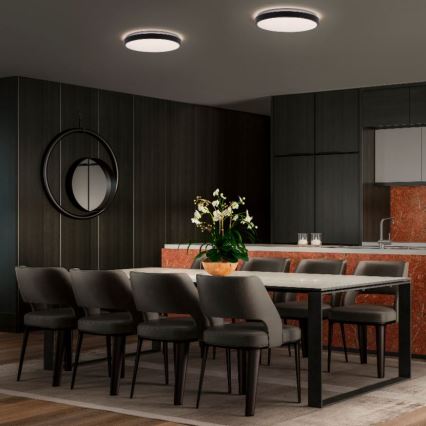 Ledvance - Iluminação de teto LED ORBIS LONDON LED/16W/230V preto