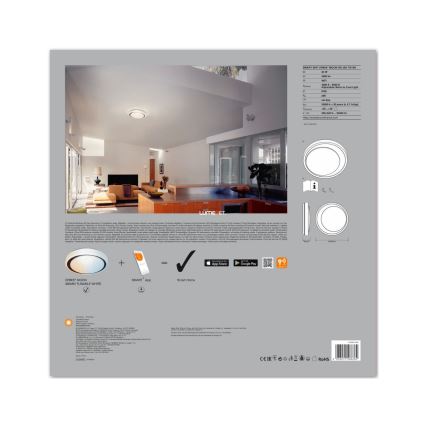 Ledvance - Iluminação LED RGB com regulação SMART+ KITE LED/18W/230V 3,000K-6,500K Wi-Fi