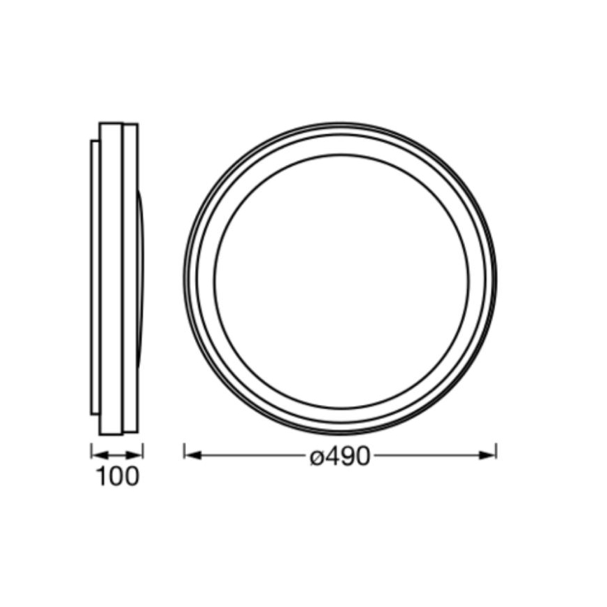 Ledvance - Iluminação de teto LED RGBW com regulação SMART+ MAGIC LED/38W/230V 2700-6500K Wi-Fi