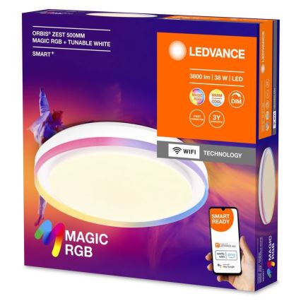 Ledvance - Iluminação de teto LED RGBW com regulação SMART+ MAGIC LED/38W/230V  2700-6500K Wi-Fi