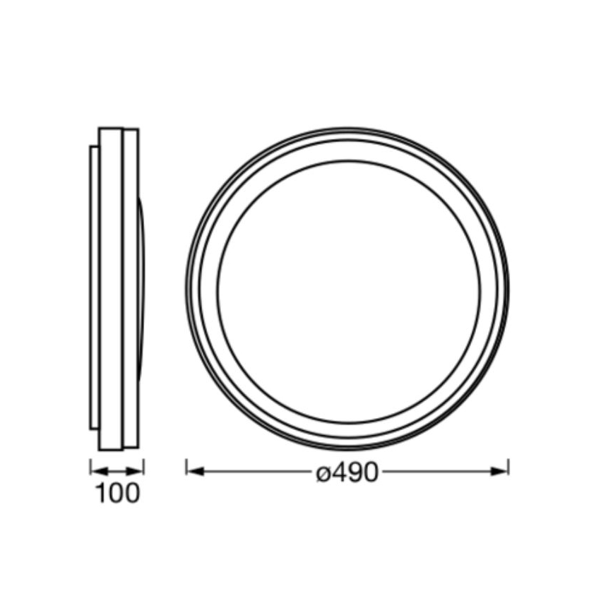 Ledvance - Iluminação de teto LED RGBW com regulação SMART+ MAGIC LED/38W/230V  2700-6500K Wi-Fi