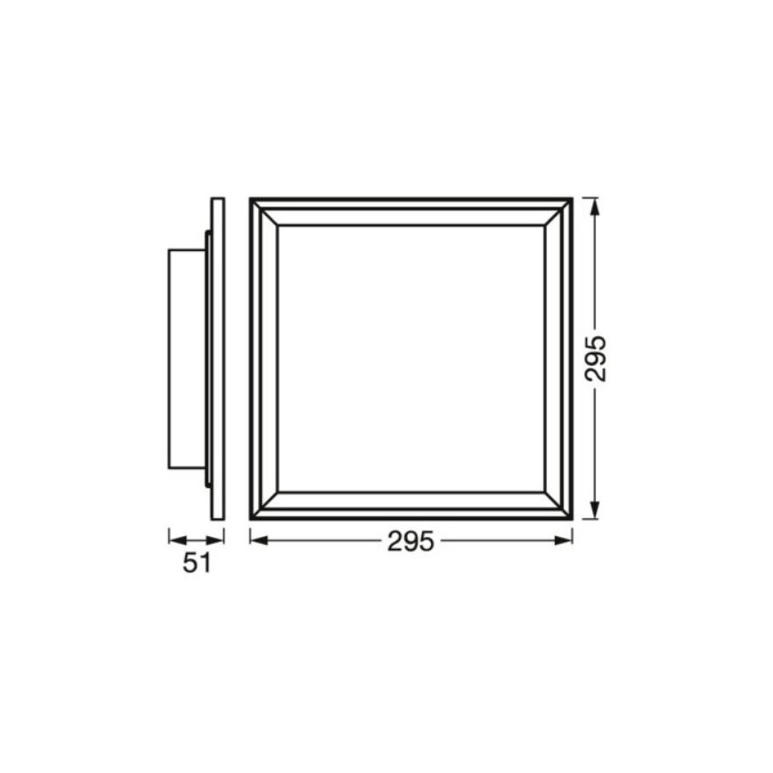 Ledvance- Iluminação de teto LED RGBW com regulação SMART+ PLANON LED/18W/230V 2700-6500K Wi-Fi