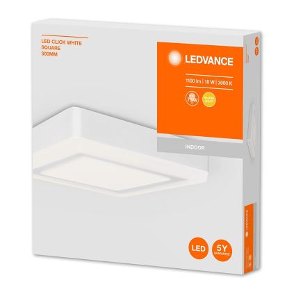 Ledvance - Iluminação de teto LED SQUARE LED/18W/230V