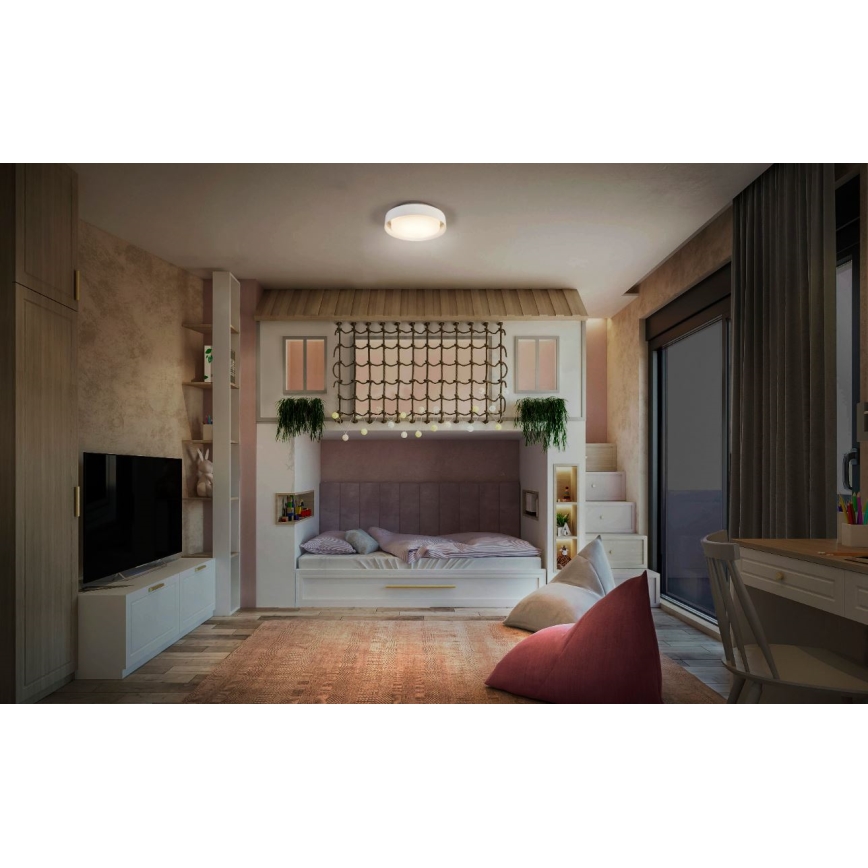 Ledvance - Iluminação de teto ORBIS MADRID 2xE27/10W/230V branco