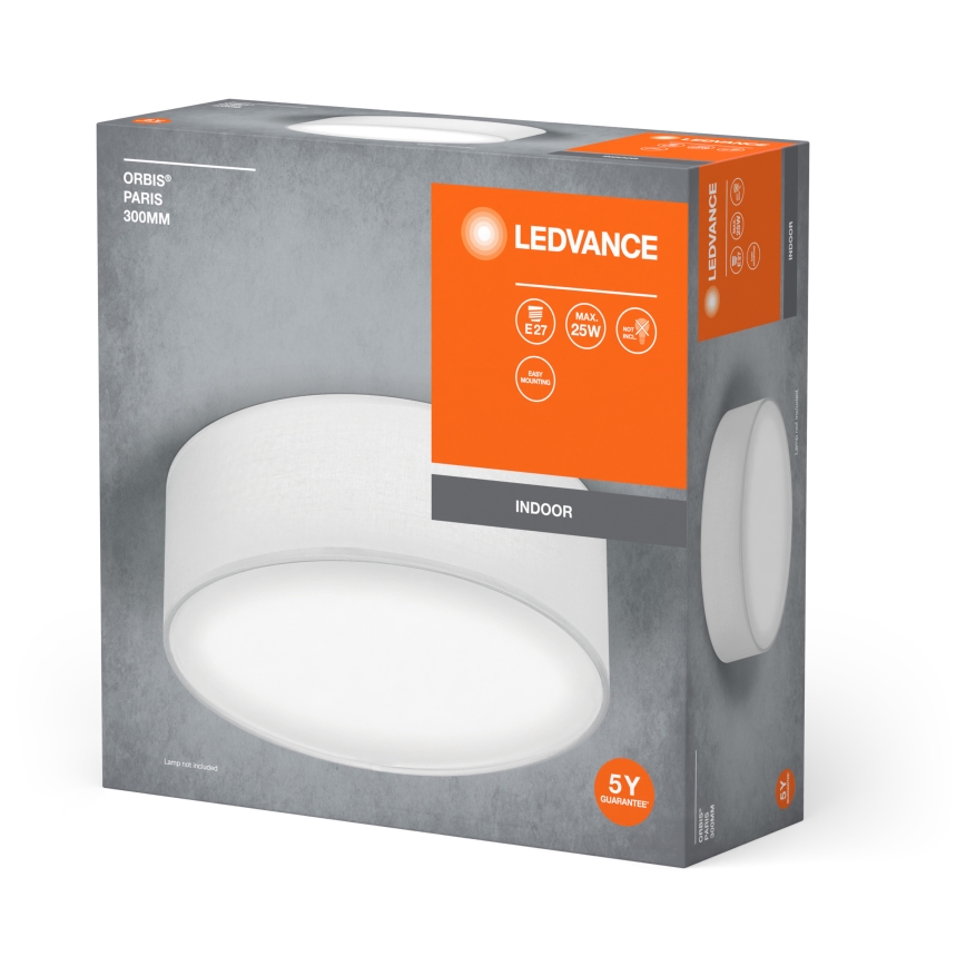 Ledvance - Iluminação de teto ORBIS PARIS 1xE27/25W/230V branco