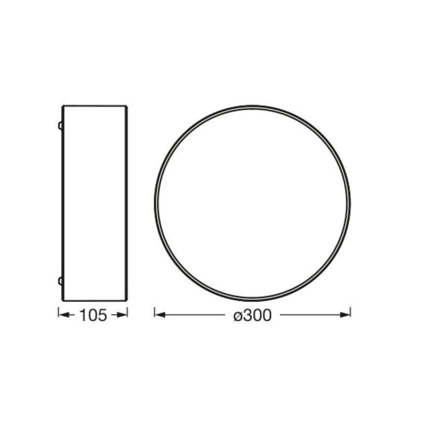 Ledvance - Iluminação de teto ORBIS PARIS 1xE27/25W/230V branco