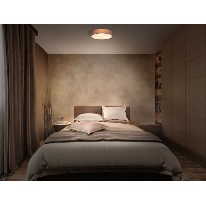 Ledvance - Iluminação de teto ORBIS PARIS 1xE27/25W/230V castanho