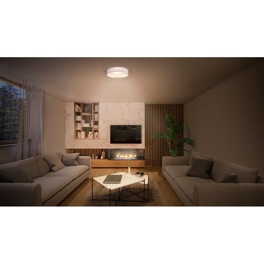 Ledvance - Iluminação de teto ORBIS PARIS 2xE27/25W/230V branco