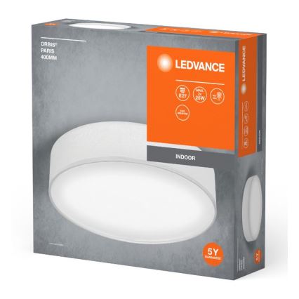Ledvance - Iluminação de teto ORBIS PARIS 2xE27/25W/230V branco