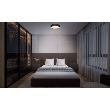 Ledvance - Iluminação de teto ORBIS PARIS 2xE27/25W/230V preto