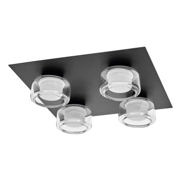 Ledvance - Iluminação de teto para casa de banho LED ORBIS FLAME 4xLED/5,5W/230V 3000/4000K IP44 preto