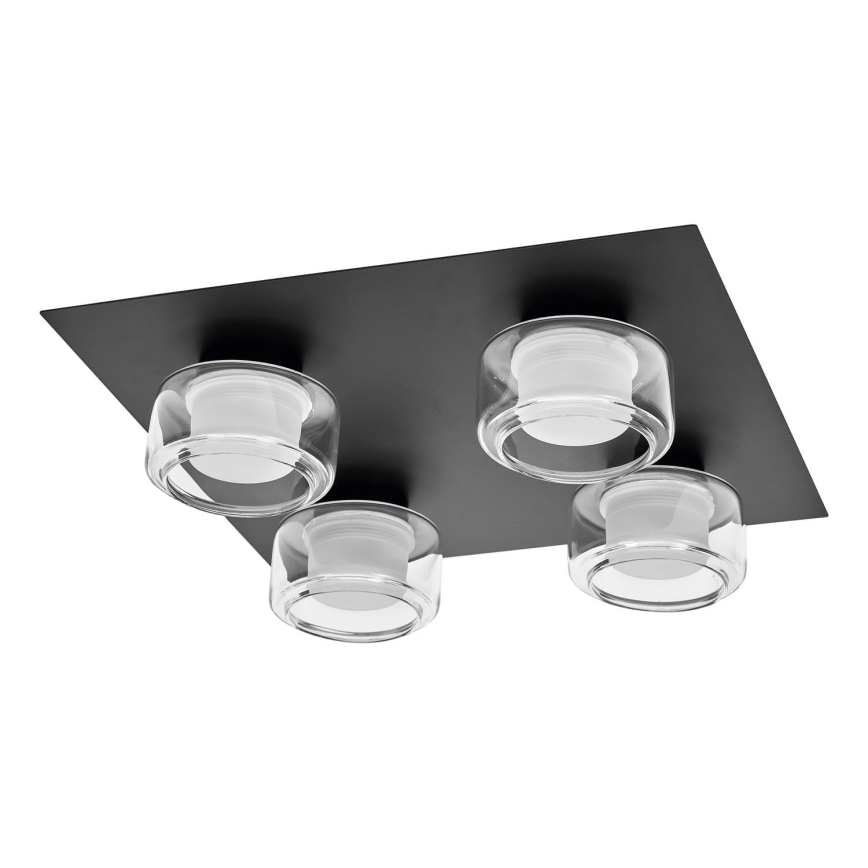 Ledvance - Iluminação de teto para casa de banho LED ORBIS FLAME 4xLED/5,5W/230V 3000/4000K IP44 preto