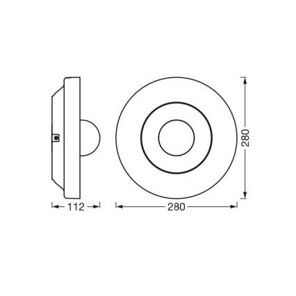 Ledvance - Iluminação exterior LED com regulação com sensor e câmara SMART+ LED/22W/230V IP44 Wi-Fi