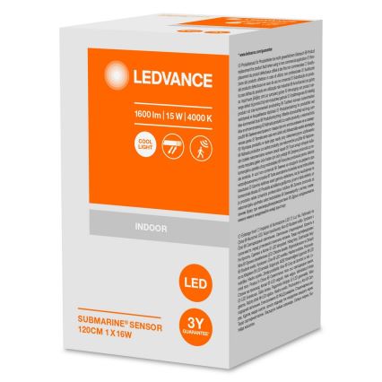 Ledvance - Iluminação industrial LED com sensor SUBMARINE 1xG13/16W/230V IP65