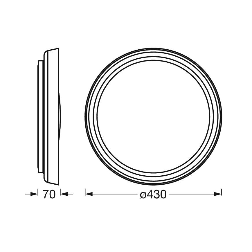 Ledvance -Iluminação de teto LED com regulação SUN@HOME LED/26W/230V 2200-5000K CRI 95 Wi-Fi