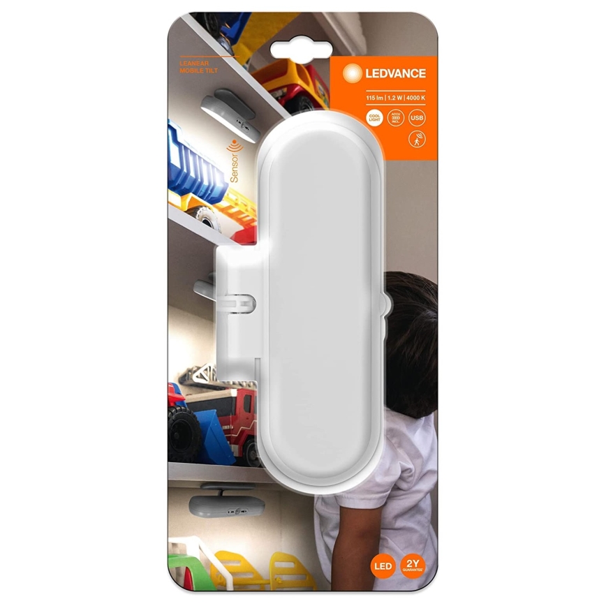Ledvance - Iluminação LED para móveis com sensor MOBILE LED/1,2W/5V 500 mAh 4000K