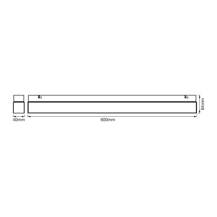 Ledvance - Iluminação LED para espelho de banheiro SQUARE LED/14W/230V IP44 3000/4000K IRC 90 Ra