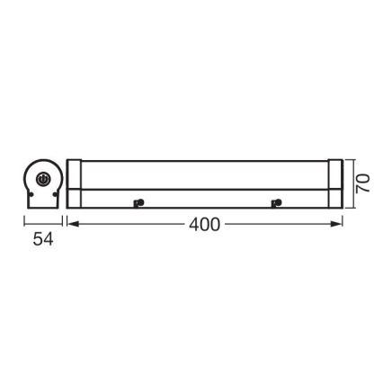 Ledvance - Iluminação LED táctil regulável para espelhos ORBIS TUBE LED/9W/230V 40 cm 3000/4000K IP44