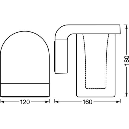 Ledvance - Iluminação de parede exterior LED RGBW com regulação SMART+ CASCADE LED/10W/230V Wi-Fi IP44