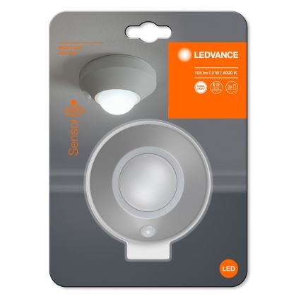 Ledvance - Iluminação noturna LED com sensor NIGHTLUX LED/1,7W/3xAAA 4000K