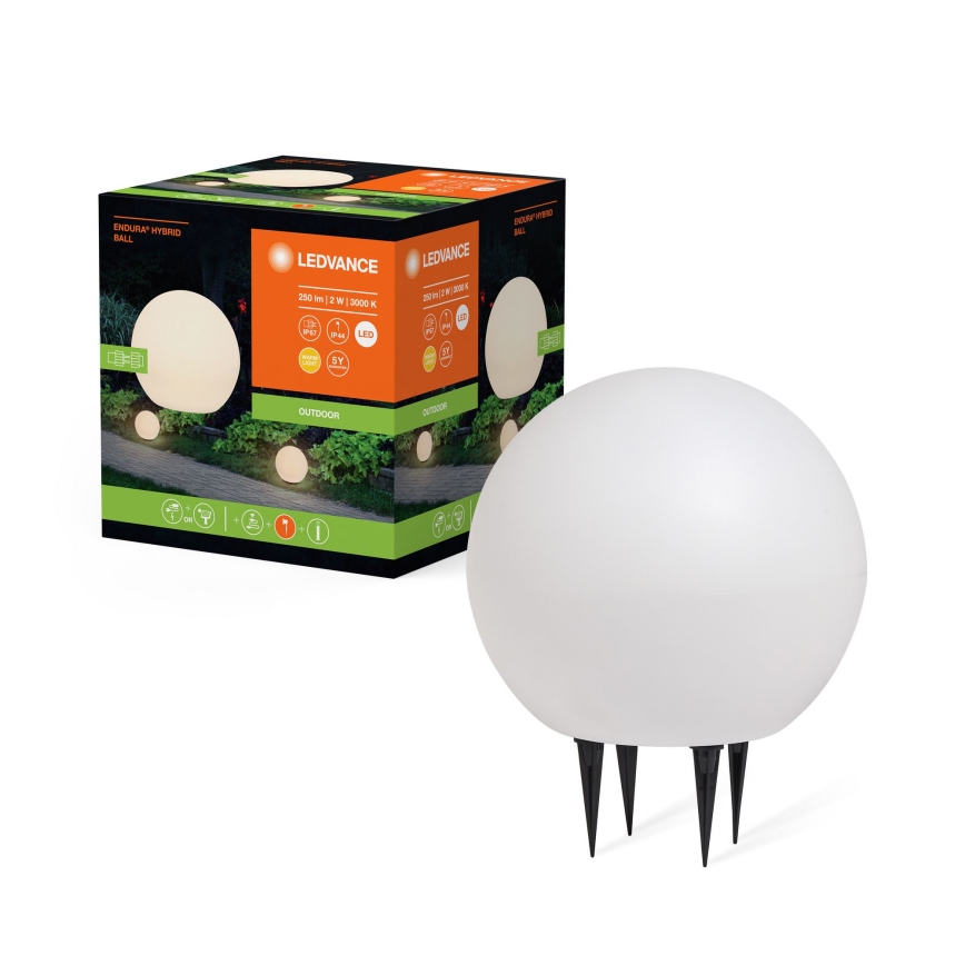 Ledvance - Lâmpada LED Exterior ENDURA HYBRID BALL LED/2W/12V IP44
