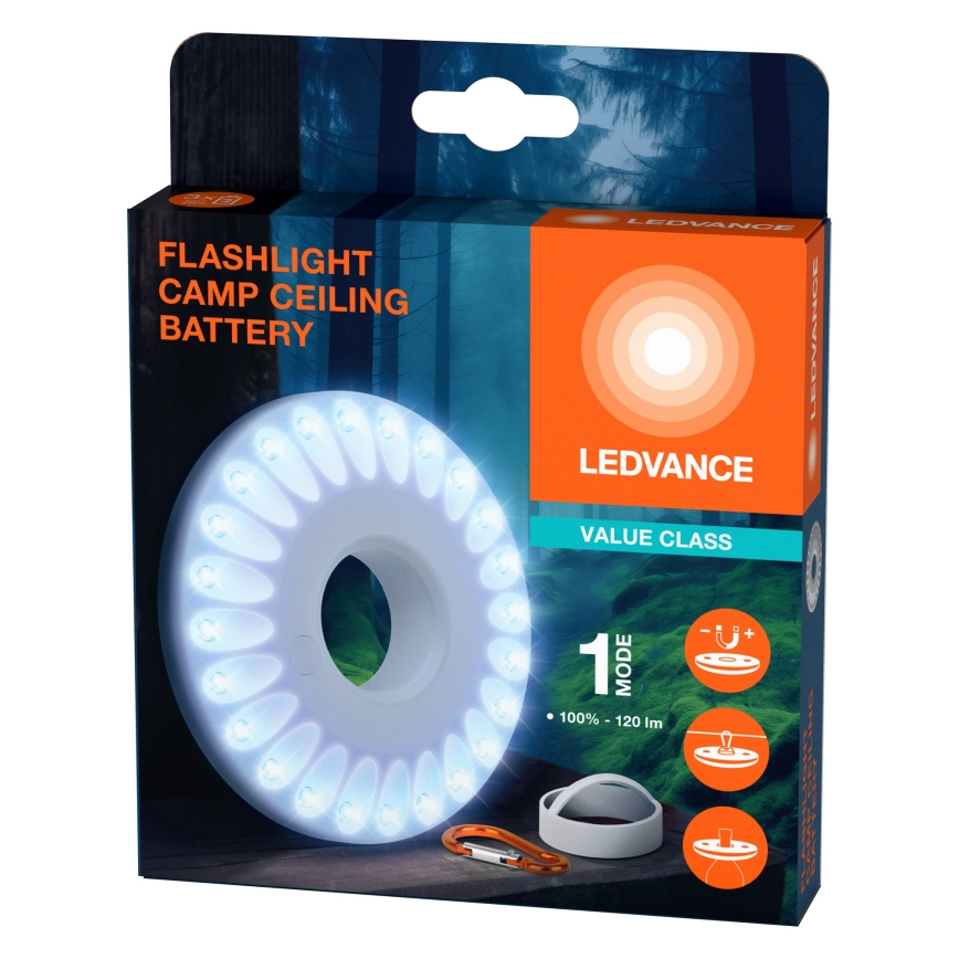 Ledvance - Luminária LED FLASHLIGHT CAMP LED/1,2W/3xAAA
